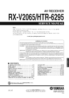 Yamaha HTR-6295 - Service Manual 